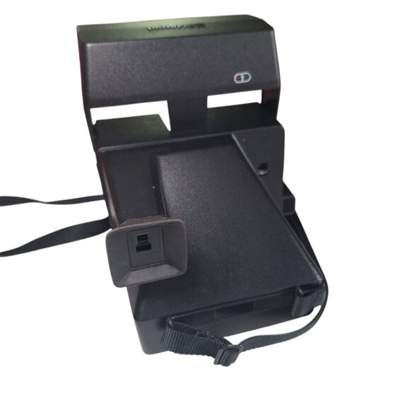 Polaroid Sun600 LMS Camera Vintage Pop Up Neck Strap Black USA Made Photography - Picture 5 of 11